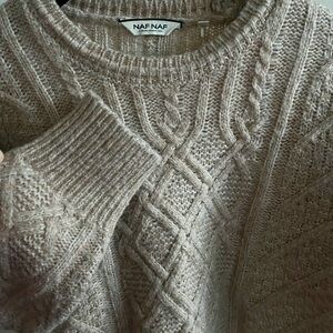 NAF NAF Women's Knit Sweater - Cream